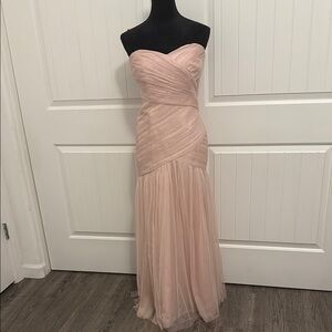 White by Vera Wang Pink Strapless Sweetheart Gown ( little dirty on the bottom)
